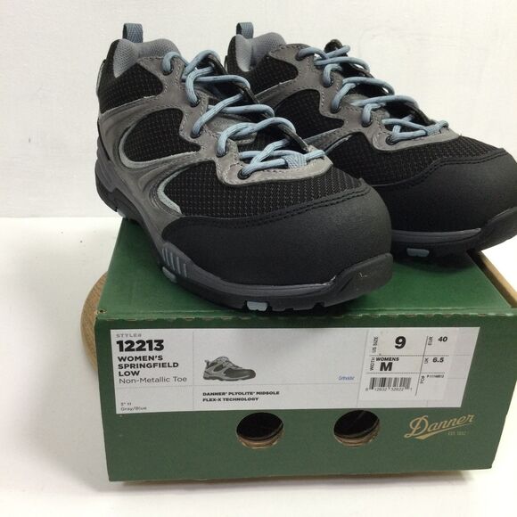 Danner Womens Run Time Shoes Sneaker Slip Resist Comp Toe Gray Blue Size 9 NWB - Picture 2 of 10
